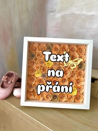 🍑 Meruňková je jedna ze 4 barev, kterou si můžeš vybrat pro svůj personalizovaný obrázek. Celý složený asi z padesátky...